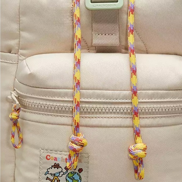 Coach white/beige coachtopia backpack new with tags - Picture 4 of 4